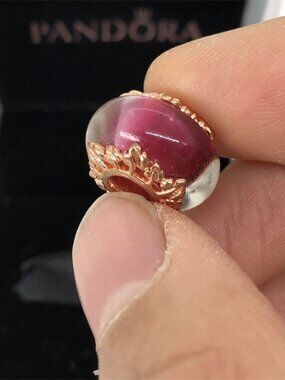 👍👍Pandora Rose Pink Murano Glass Charm
